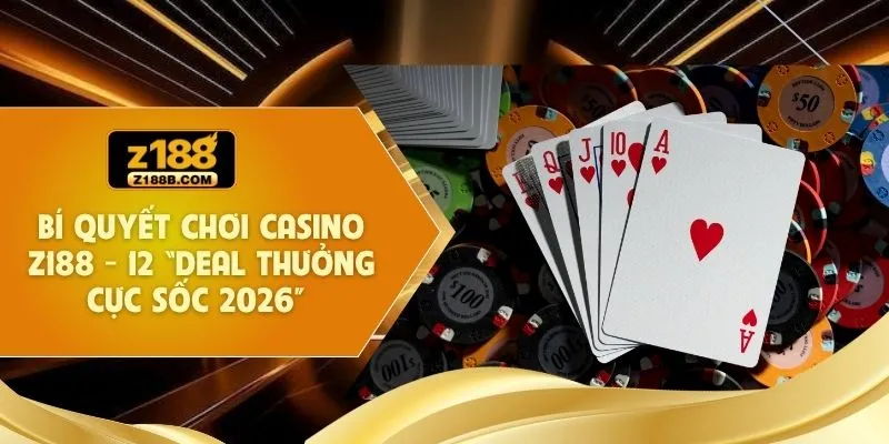 Bí Quyết Chơi Casino Z188 - 12 “Deal Thưởng Cực Sốc 2026” 