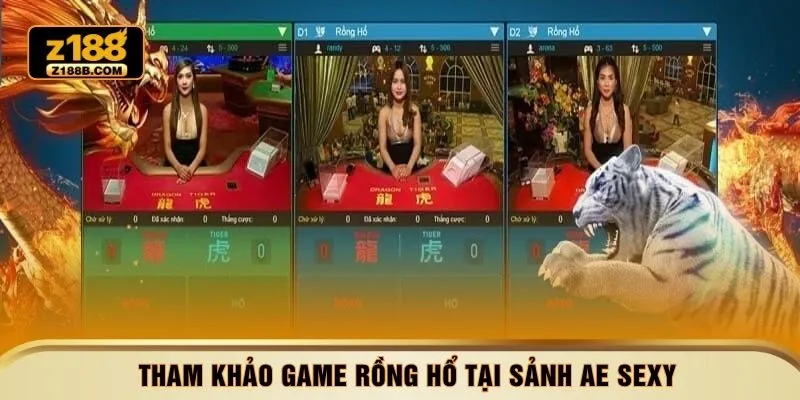 Tham khảo game Rồng Hổ tại sảnh AE Sexy